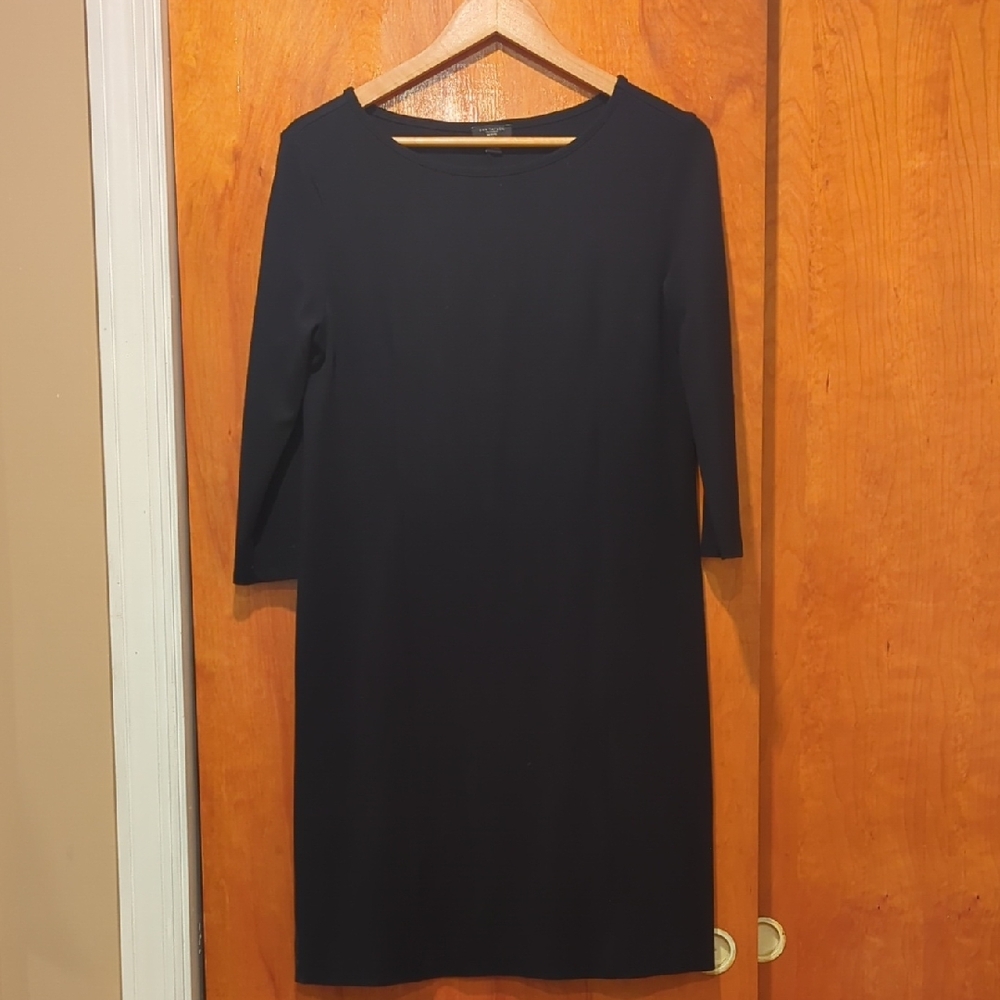Ann Taylor Classic Black Long Sleeve Dress